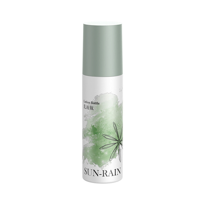 뷰티 맞춤형 단일 벽 녹색 화장품 세럼 로션 병 120ml 디스펜서