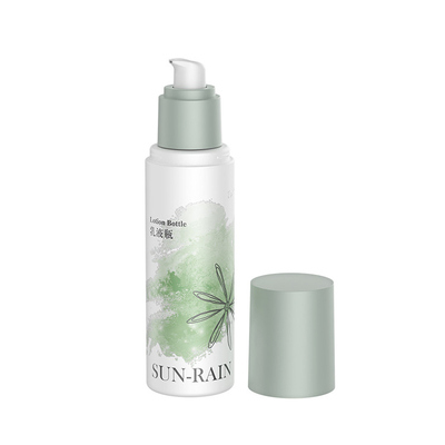 뷰티 맞춤형 단일 벽 녹색 화장품 세럼 로션 병 120ml 디스펜서