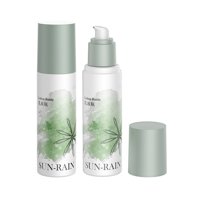 뷰티 맞춤형 단일 벽 녹색 화장품 세럼 로션 병 120ml 디스펜서