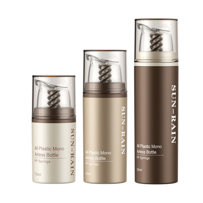 공기 없는 로션 화장품 피부 관리 포장 펌프 병 15ml 30ml 50ml 화장품 미니