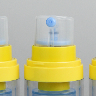 제조업체 쌍벽 PET 병 재충전 가능한 신선 보관 30ml 공기 없는 펌프 병